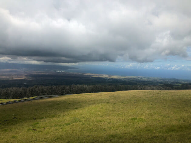 View of Maui from Haleakala National Park. 