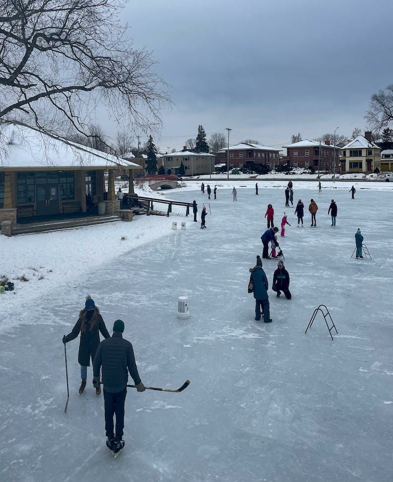 Tenney Lake Ice Skating