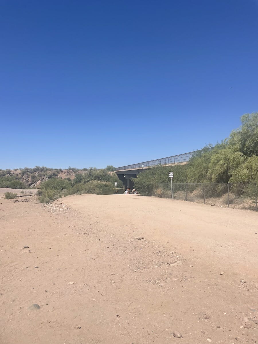 Salt River Tubing - Bridge from Start