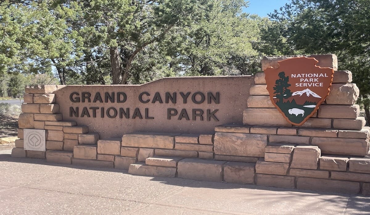 Grand Canyon Entrance Sign