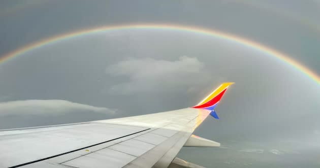 Southwest Airlines Flight - Rainbow