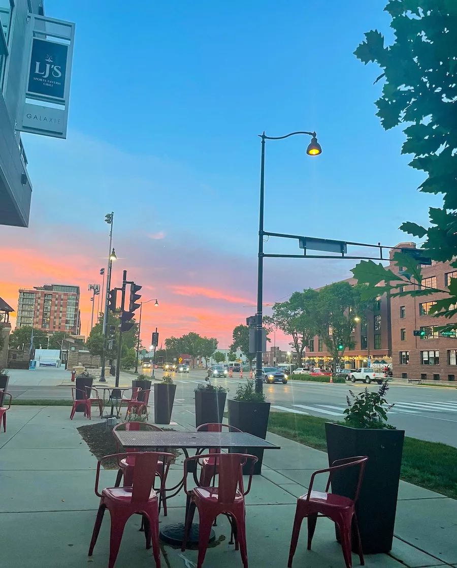 Restaurant off of main street in downtown Madison. 