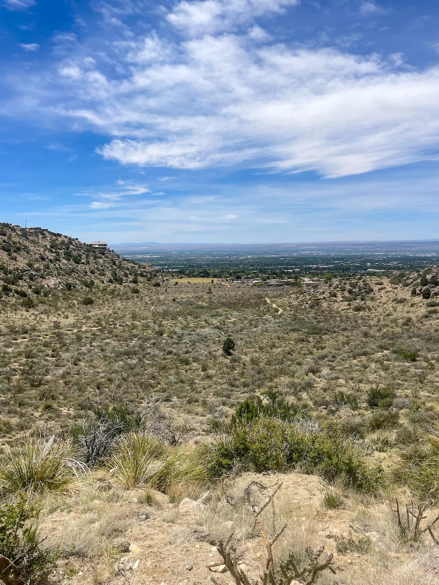 View from Sandia Mountains in Albuquerque, New Mexico