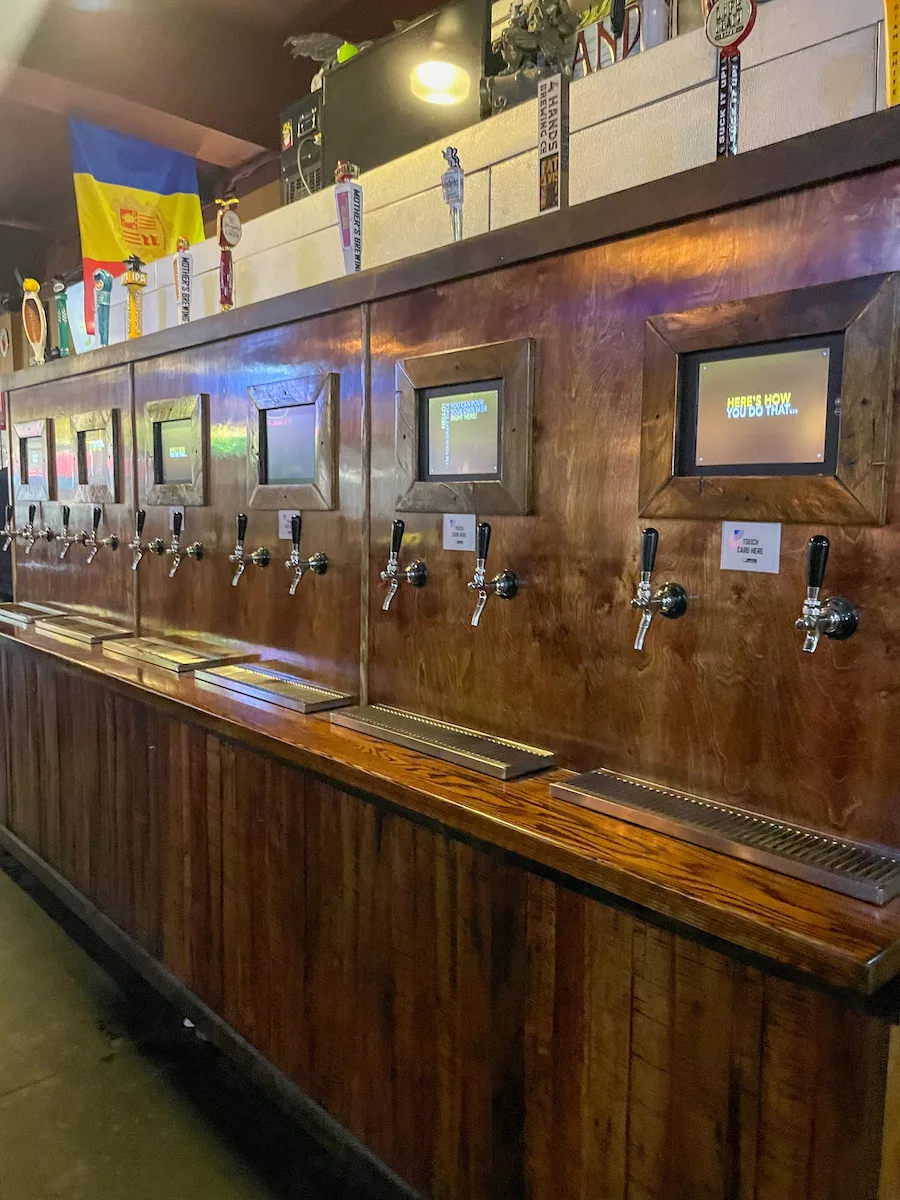 Self-Pour draft beer at 417 Taphouse in Springfield. 